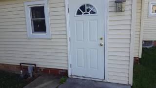 Backwards exterior door