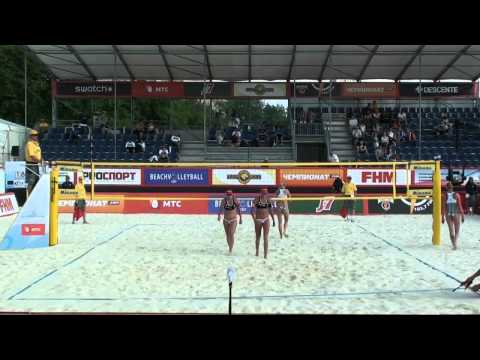 CEV Cup Moscow 2012 Semifinal 23.06.2012 17:35 Forrer-Vergé-Dépré SUI Ukolova-Khomyakova RUS