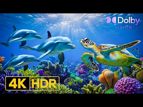 Underwater Paradise 8K HDR 🌊 | Sea Animals Living Among Coral Reefs