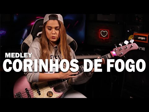 MEDLEY - CORINHOS DE FOGO || BASS COVER - Giane Rangel @BandaSomeLouvor