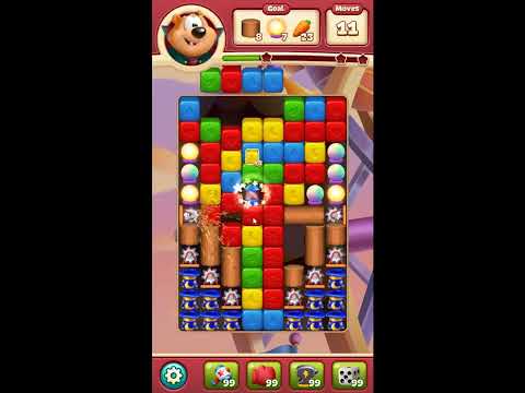 Toon Blast Level 7223 - NO BOOSTERS 🐻🐺🐱 | SKILLGAMING ✔️