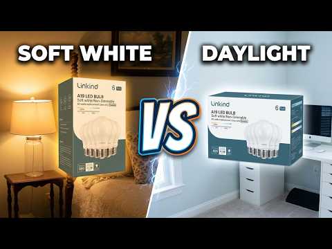 Soft White vs Daylight LED Light Bulbs - 60W Equivalent, 2700K Soft White Light Bulbs