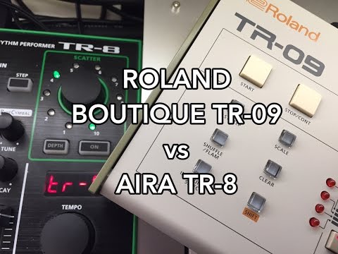 Roland Boutique TR-09 vs Roland AIRA TR-8 TEST