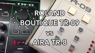 Roland Boutique TR-09 vs Roland AIRA TR-8 TEST