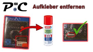 AUFKLEBER AUF SEALED GAME ENTFERNEN! | SELBSTEXPERIMENT #1| Adhesive Tesa Remover! |