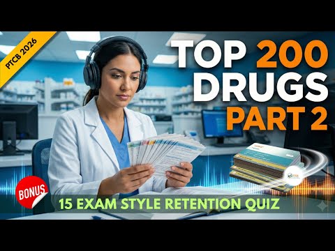 Pass the PTCB Exam: Top 200 Drugs Study Guide (Part 2) | Audio Flashcards & Quiz