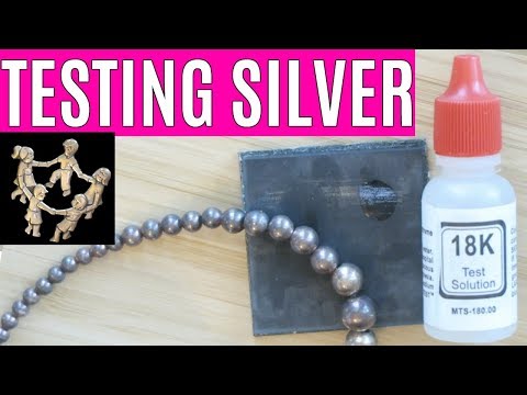Test Silver at Home - Silver Test with 18k Gold Acid - How to Test Sterling Silver at Home