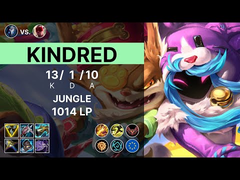 Kindred Jungle vs LeeSin - 1014 LP Grandmaster - EUW 15.11