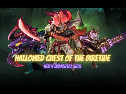 HALLOWED CHEST OF THE DIRETIDE TIER 4 IMMORTAL SETS | DIRETIDE 2020
