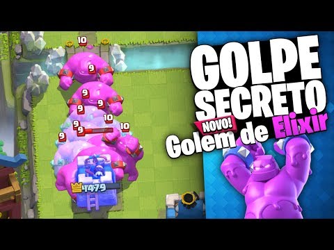 GOLPE SECRETO na NOVA CARTA GOLEM de ELIXIR do Clash Royale