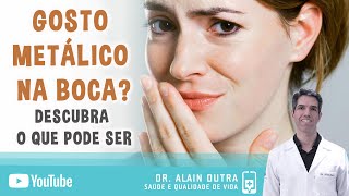 Gosto metálico na boca: o que pode ser