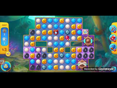 fishdom gameplay / level 5887 / It is like the ads? / thank you