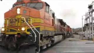 preview picture of video 'BNSF 4901 West at Edmonds, WA'