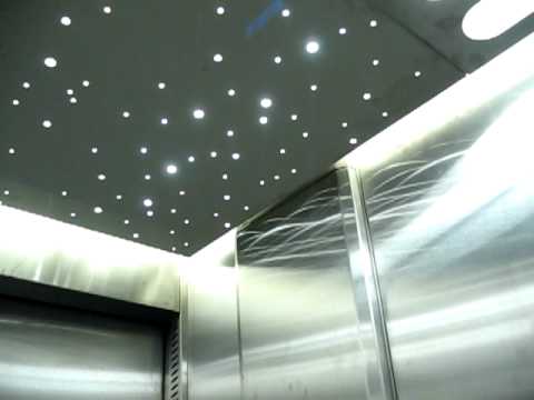 Thyssenkrupp traction elevator Balma Gramont car park, France.AVI