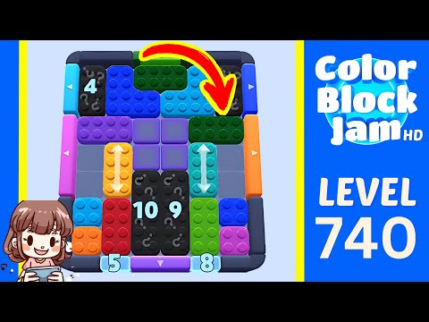 Color Block Jam Level 730 (740) Solution Walkthrough