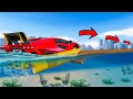 Boat Cars vs Tsunami in GTA 5