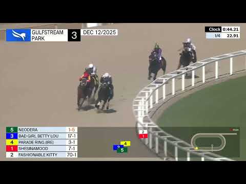 Gulfstream Park December 12, 2025 Race 3