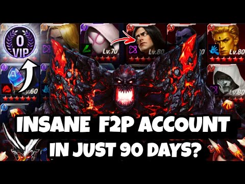 I BUILT INSANE "BEST" FREE TO PLAY (FP2) ACCOUNT IN JUST 90 DAYS! - Marvel Future Fight