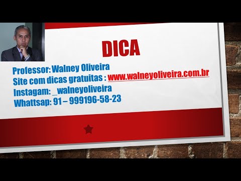 AULAO WALNEY OLIVEIRA  DICA RESUMO MACETE IGEPREV, MPE PA e DETRAN PA