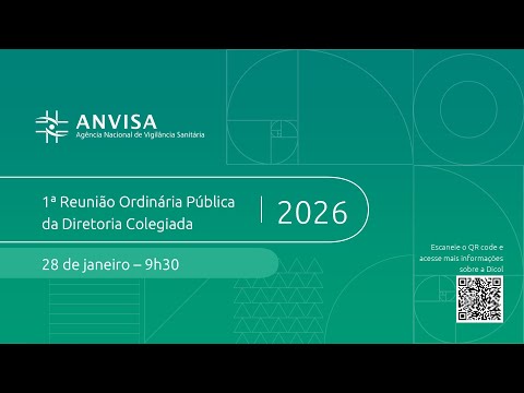1ª Reunião Ordinária Pública da Diretoria Colegiada - 2026