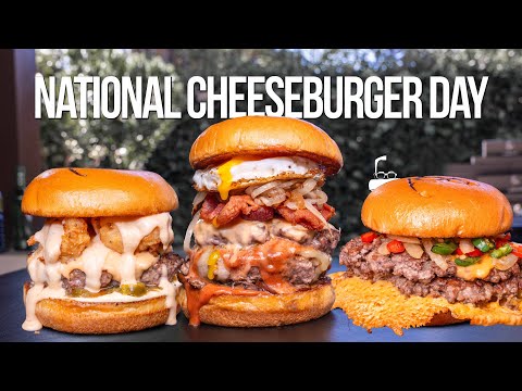 National Cheeseburger Day - Three Burgers Featuring Kewpie Mayo