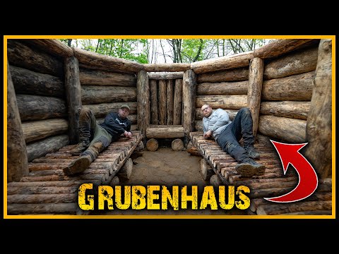 Grubenhaus - Das Schuften nimmt kein Ende 😂 - Bushcraft Camp Shelter Survival