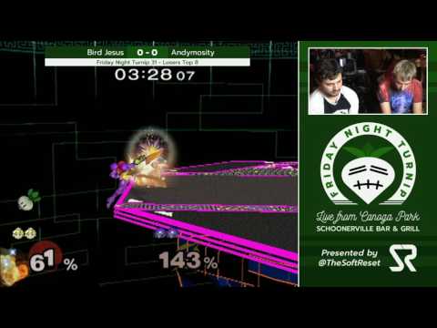 FNT 31 - Bird Jesus (Peach) vs. Andymosity (Samus) - SSBM Losers Top 8 - Smash Melee
