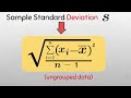 Standard Deviation Formula For Ungrouped Data Population And Sample Standarddeviation Sigma