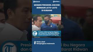 Momen Presiden Jokowi Bermain Lato-lato dengan Seorang Anak saat Berkunjung ke Subang