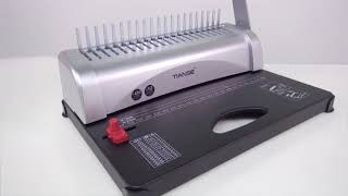 How To Use TIANSE Comb Binding Machine Step-by-Step Demo