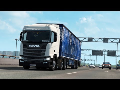 ETS2 1.33 International Gifts Delivery Scania R500 Saint Petersburg - Kunda
