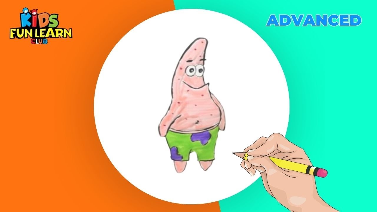 How to draw Patrick Star for Kids