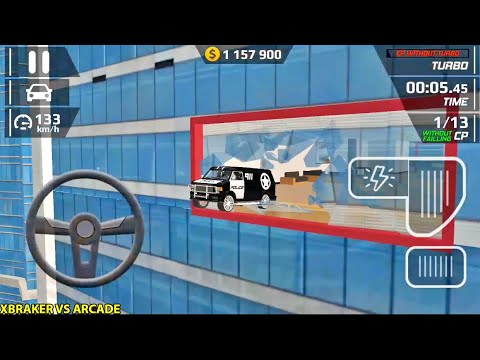Smash Car Hit Car: Driving Simulator - All Vehicles and All Charaters Unlocked Police Van Driving