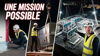 Changement des groupes froid d&rsquo;une grande surface, de nuit, au camion-grue