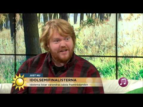 Inför semfinalen - idolerna väljer ut sina konkurrenters bästa framträdanden - Nyhetsmorgon (TV4)
