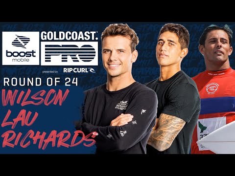 Julian Wilson,  Ezekiel Lau , Cam Richards Boost Mobile Gold Coast Pro - Round of 24