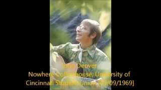 John Denver / Nowhere Coffeehouse, University of Cincinnati Student Union [05/09/1969]