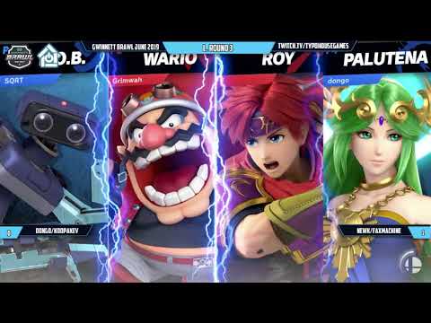 Gwinnett Brawl July 2019 - Dongo/KoopaKev VS Newk/Faxmachine - Doubles L. Round 3