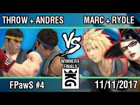 [Force Paw Saturdays #4] Throwryuken + AndresFn vs Marcbri + Rydle - SSB4 Winners Finals