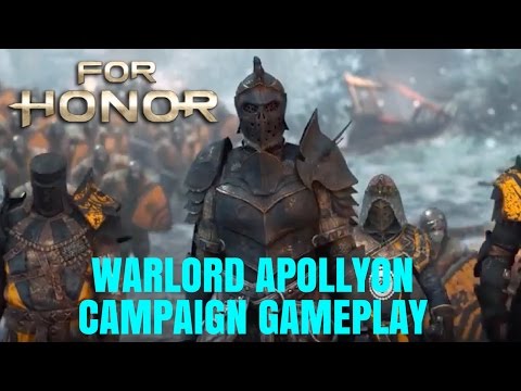 For Honor  Warlord Apollyon Story Campaign Gameplay Mission Trailer Review
