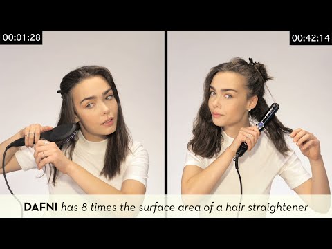 DAFNI VS regular hair straightener logo