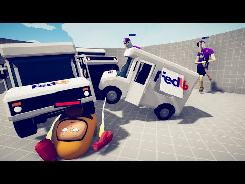 AMONG US ONE PUNCH MAN vs DELIVERY TRUCK ARCHER - Totally Accurate Battle Simulator TABS