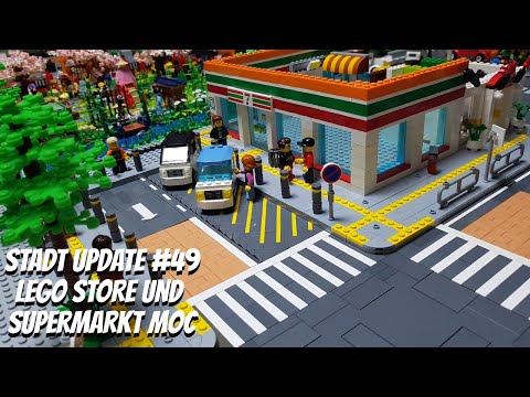 Bau eines LEGO Stores und eines neuen Supermarkt Moc | LEGO® Stadt Update #49