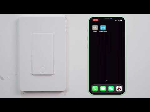 MOES smart light switch, under 2.4Ghz WiFi compatible with Smart Life and MOES App, no hub required