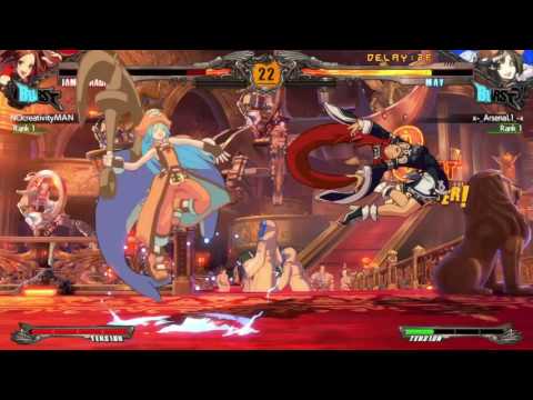 GGXrd Revelator Jam(NoCreativityMan) vs May(Arsenal)