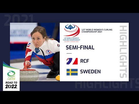 Highlights of RCF v Sweden - Semi-final - LGT World Women's Curling Championship 2021