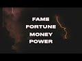 ZAYDE WOLF X SINCERELY COLLINS FAME FORTUNE MONEY POWER Lyric Video