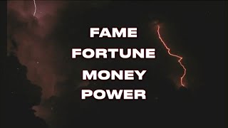 ZAYDE WOLF x SINCERELY COLLINS - FAME FORTUNE MONEY POWER (Lyric Video)