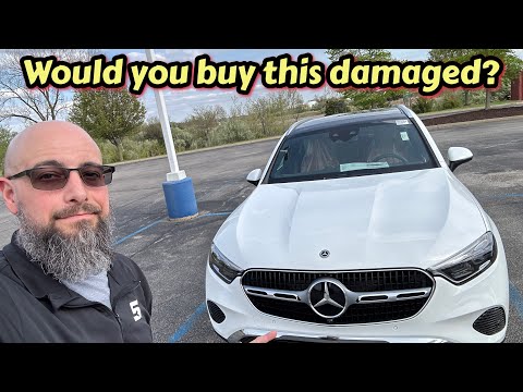 Mercedes GLC 300 damaged right off the truck??