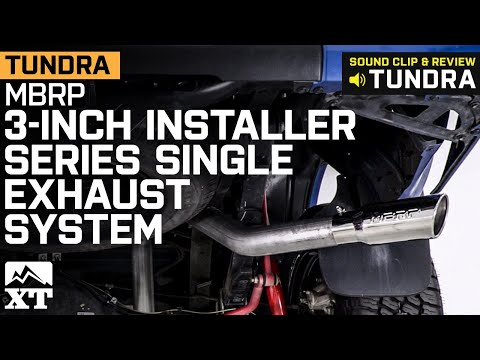 2009-2021 Tundra 5.7L MBRP 3" Installer Series Exhaust System; Side Exit Sound Clip & Install